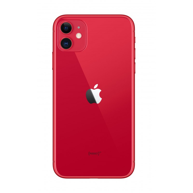 Apple iPhone 11 15,5 cm (6.1") SIM doble iOS 14 4G 128 GB Rojo