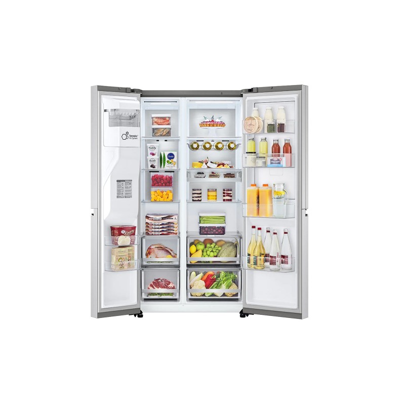 LG GSJV90BSAE frigo américain Autoportante 635 L E Acier inoxydable