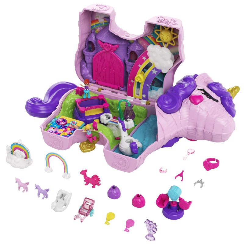 Polly Pocket Unicorno Magiche Sorprese Playset