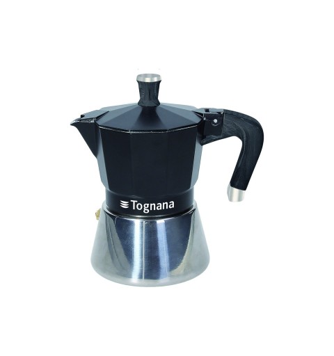 Tognana Porcellane WS43003SPHA Manuelle Kaffeemaschine Mokka-Kanne 0,18 l Schwarz, Silber