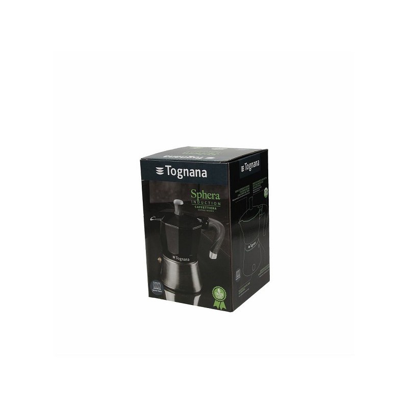 Tognana Porcellane WS43003SPHA caffettiera manuale Moka 0,18 L Nero, Argento