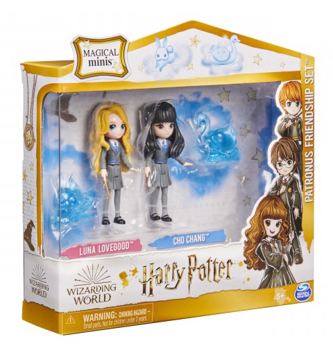 Wizarding World , Set Amicizia Patronus di Luna Lovegood e Cho Chang con 2 bambole articolate e 2 animali Patronus, collezione