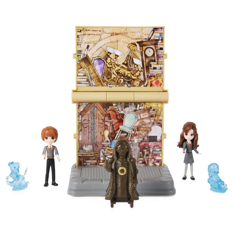 Wizarding World , set Stanza delle Necessità 2 in 1 con 2 bambole articolate e 3 accessori, collezione Harry Potter, giocattoli