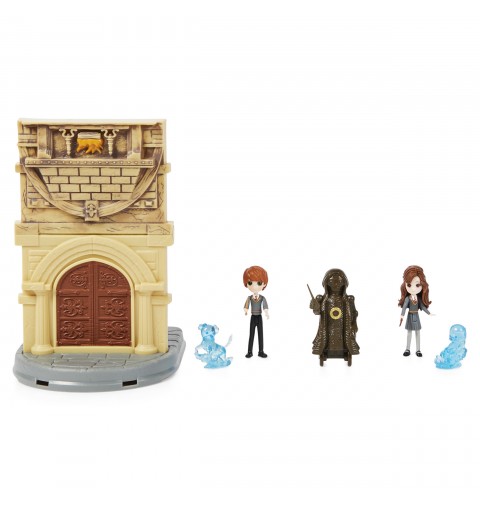 Wizarding World HARRY POTTER - PLAYSET 2 EN 1 LA SALLE SUR DEMANDE MAGICAL MINIS - Univers Magique 2 en 1 Avec 4 Figurines et