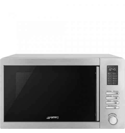Smeg MOE34CXI microondas Encimera Microondas combinado 34 L 1100 W Acero inoxidable