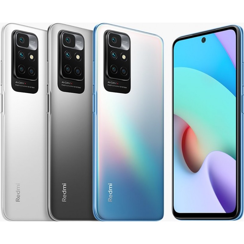 Xiaomi Redmi 10 16,5 cm (6.5") Doppia SIM Android 11 4G USB tipo-C 4 GB 128 GB 5000 mAh Grigio Xiaomi Redmi 10 16,5 cm (6.5") Doppia SIM Android 11 4G USB tipo-C 4 GB 128 GB 5000 mAh Grigio