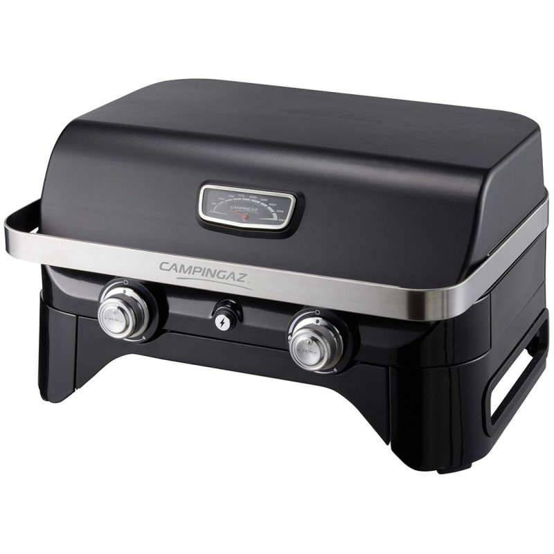 Campingaz Attitude 2100 LX Barbecue Dessus de table Gaz Noir, Acier inoxydable 5000 W