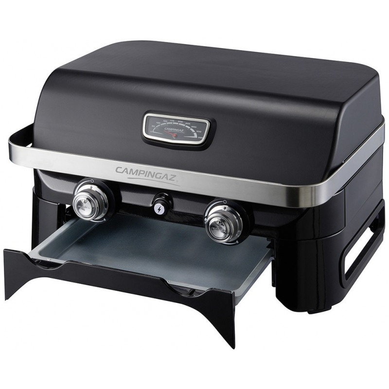 Campingaz Attitude 2100 LX Barbacoa Mesa Gas Negro, Acero inoxidable 5000 W