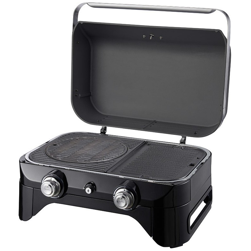 Campingaz Attitude 2100 LX Barbacoa Mesa Gas Negro, Acero inoxidable 5000 W