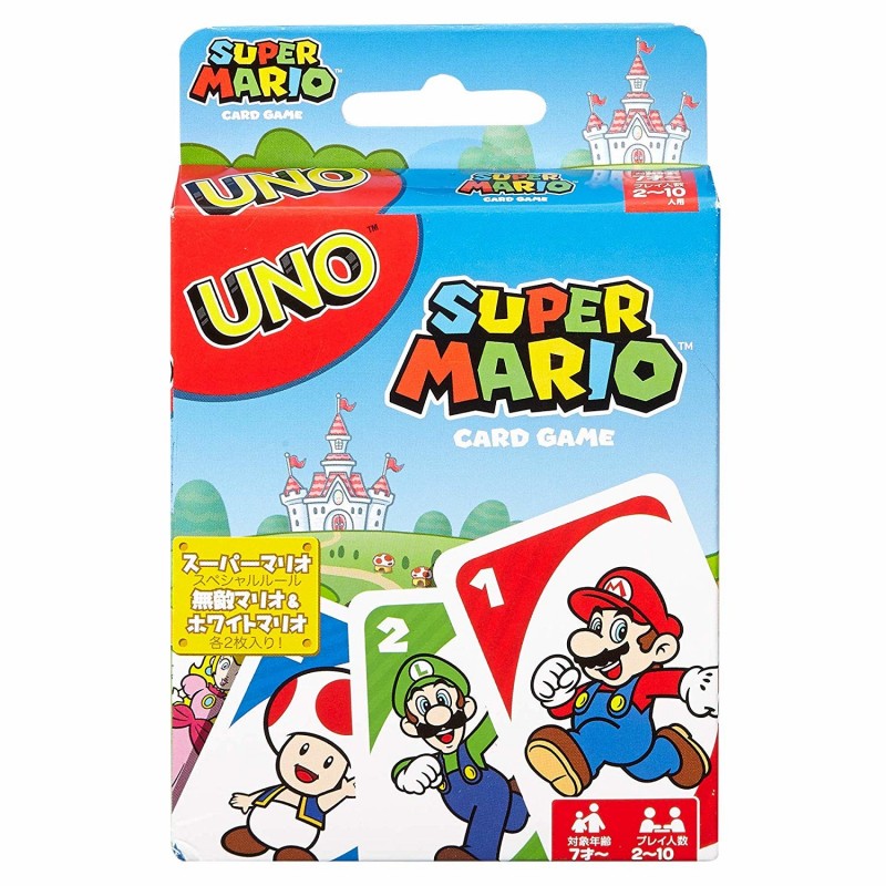 Mattel Games UNO Super Mario Kartenspiel Shedding