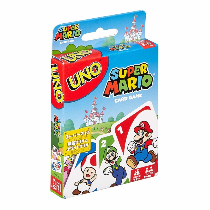 Mattel Games UNO Super Mario Kartenspiel Shedding