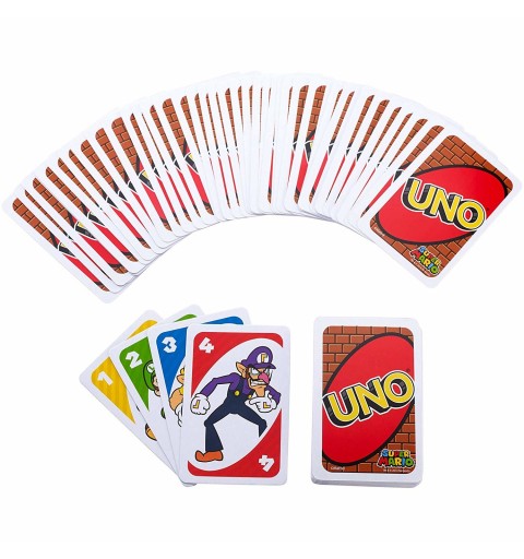 Mattel Games UNO Super Mario Kartenspiel Shedding