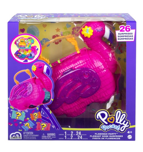 Polly Pocket Coffret Flamant Rose Surprises
