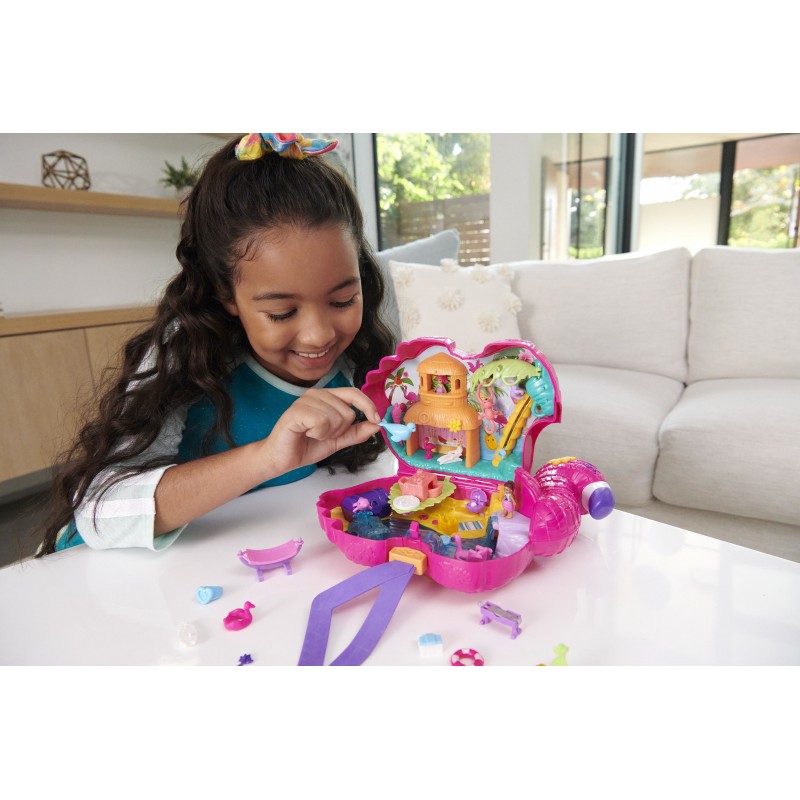 Polly Pocket Coffret Flamant Rose Surprises