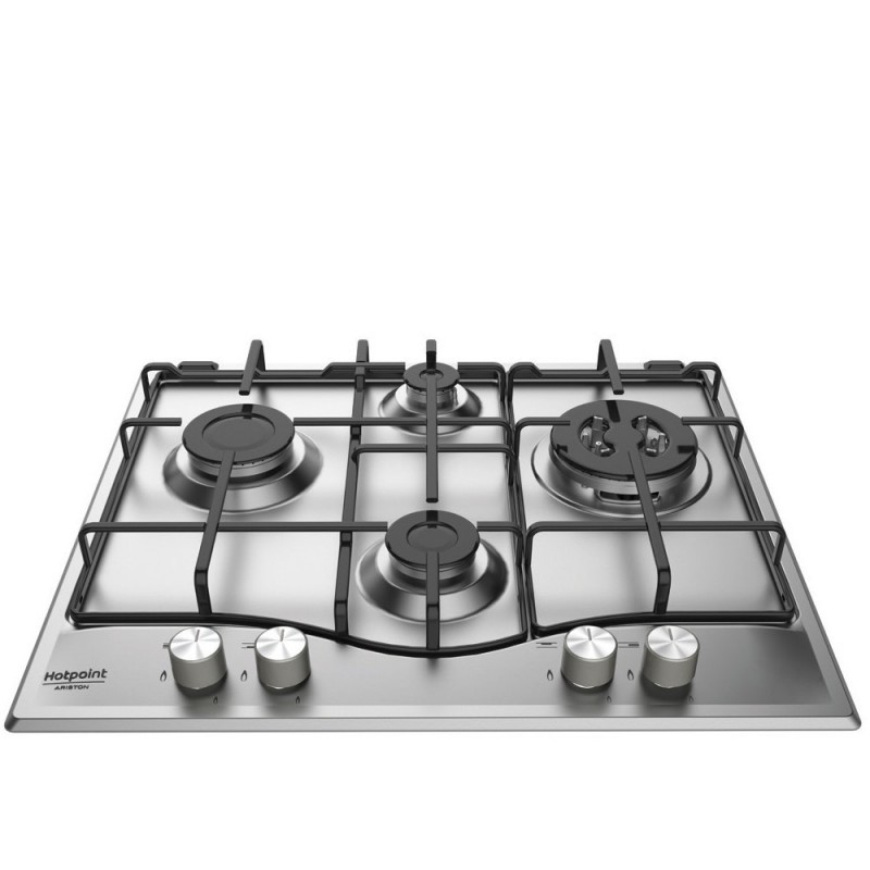 Hotpoint PCN 641 T IX HA hobs Acero inoxidable Integrado Encimera de gas 4 zona(s)