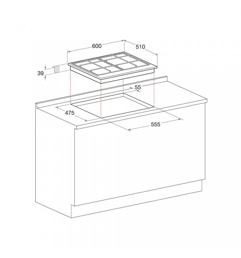 Hotpoint Piano Cottura PCN 641 T IX Ghisa