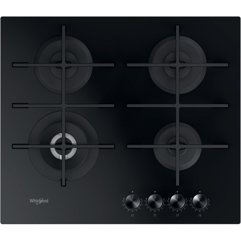 Whirlpool GOWL 628 NB hobs Negro Integrado 59 cm Encimera de gas 4 zona(s)