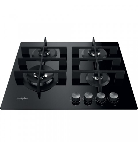 Whirlpool GOWL 628 NB hob Black Built-in 59 cm Gas 4 zone(s)