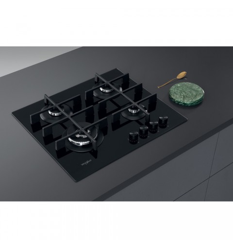 Whirlpool GOWL 628 NB hobs Negro Integrado 59 cm Encimera de gas 4 zona(s)