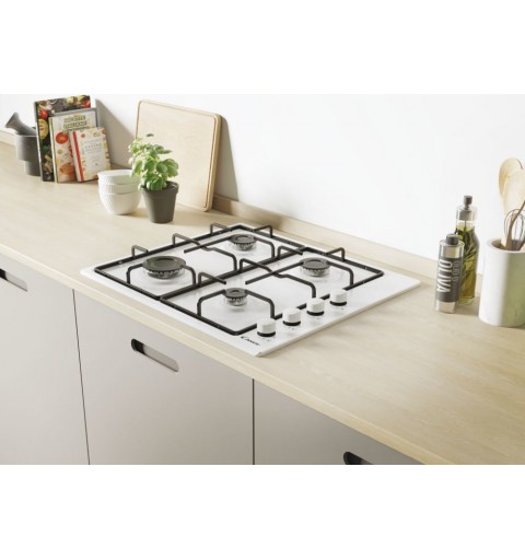 Candy CHW6LWW White Built-in 60 cm Gas 4 zone(s)