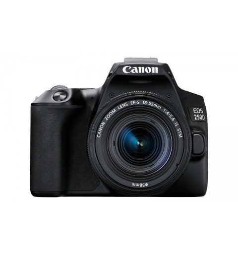 Canon EOS 250D + EF-S 18-55mm f 4-5.6 IS STM SLR Camera Kit 24.1 MP CMOS 6000 x 4000 pixels Black