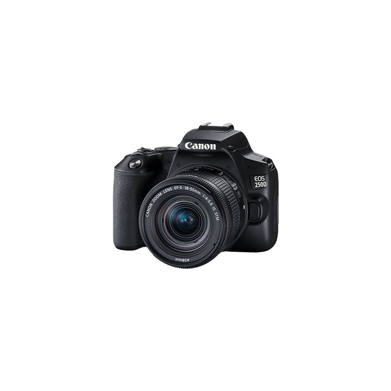 Canon EOS 250D + EF-S 18-55mm f 4-5.6 IS STM SLR Camera Kit 24.1 MP CMOS 6000 x 4000 pixels Black