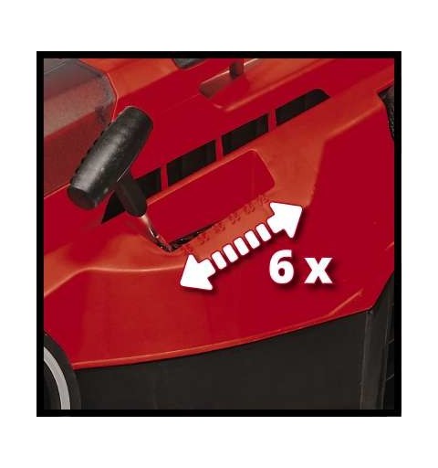 Einhell GE-CM 36 37 Li Cortacésped de empuje a gasolina Batería Negro, Rojo