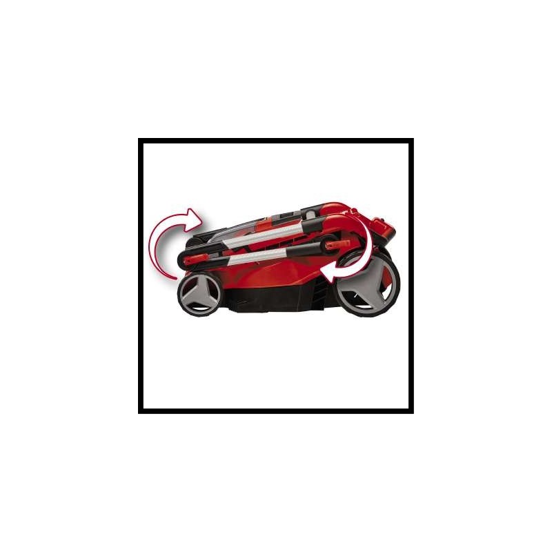 Einhell GE-CM 36 37 Li Tagliaerba a spinta Batteria Nero, Rosso