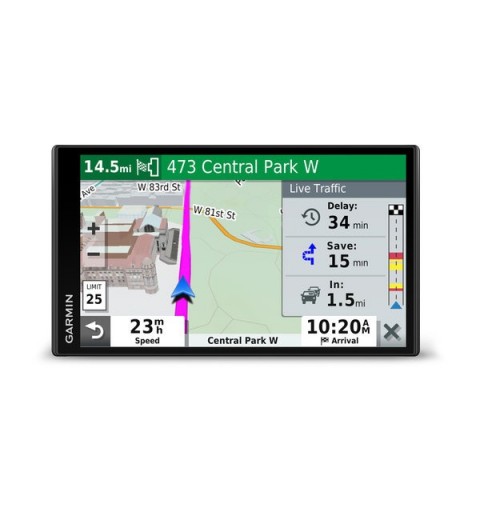 Garmin DriveSmart 65 EU MT-S navigateur Fixé 17,6 cm (6.95") TFT Écran tactile 240 g Noir