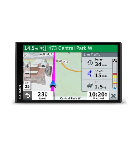 Garmin DriveSmart 65 EU MT-S navigator Fixed 17.6 cm (6.95") TFT Touchscreen 240 g Black