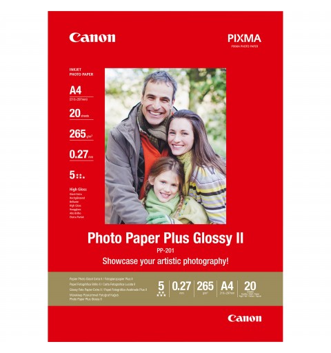 Canon carta fotografica Plus Glossy II PP-201 A4 - 20 fogli