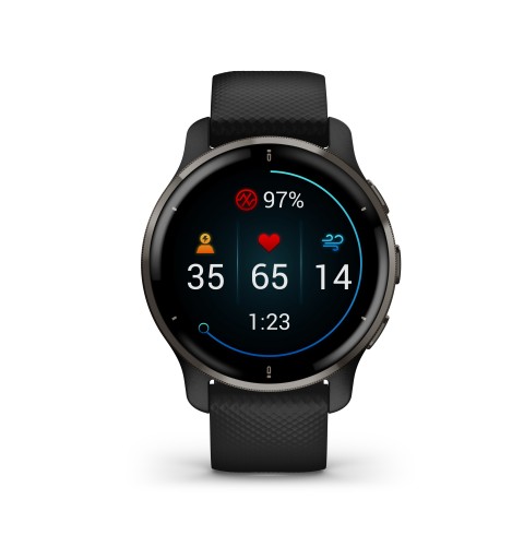 Garmin Venu 2 Plus GPS 3,3 cm (1.3") 43 mm AMOLED Nero GPS (satellitare)