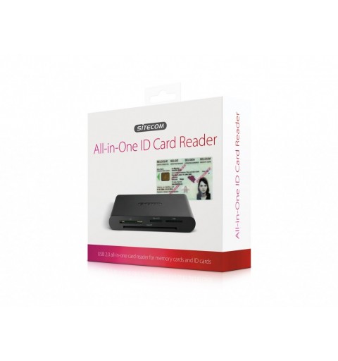 Sitecom USB 2.0 All-in-One ID Card Reader lettore di schede Nero