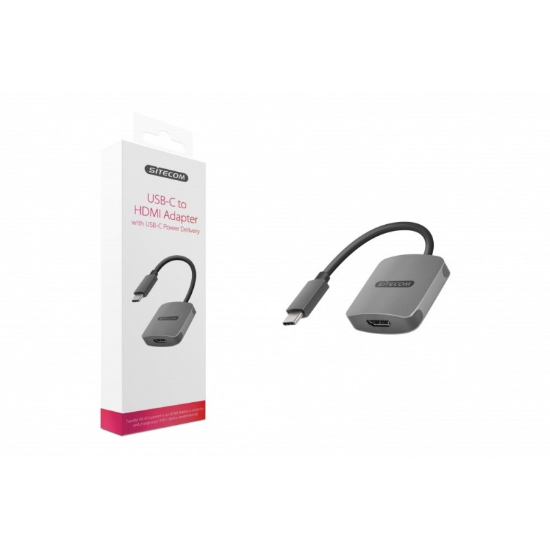 Sitecom CN-375 Adaptador gráfico USB 3840 x 2160 Pixeles Gris