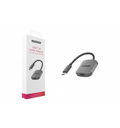 Sitecom CN-375 Adaptador gráfico USB 3840 x 2160 Pixeles Gris