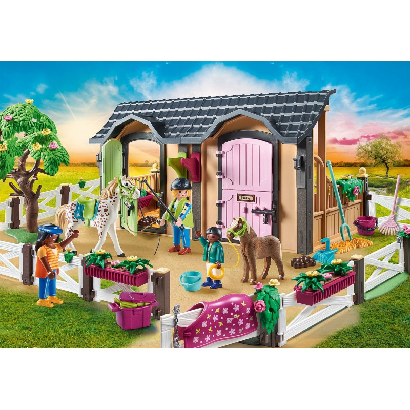 Playmobil Country Reitunterricht mit Pferdeboxen