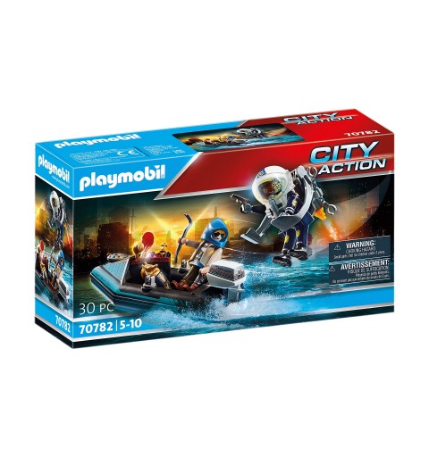 Playmobil City Action Polizei-Jetpack Festnahme des Kunsträubers