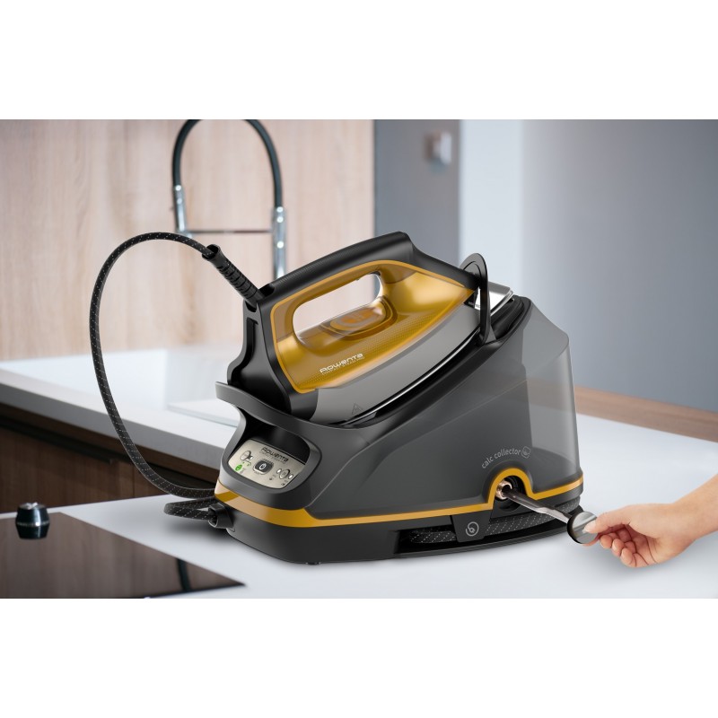 Rowenta DG764 2200 W 1,1 l Mikrodampf 400 HD Laser-Grundplatte Schwarz, Gold