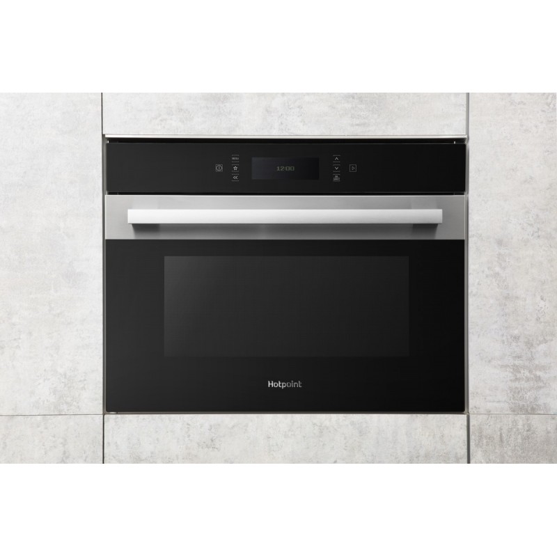 Hotpoint MP 996 IX HA Intégré (placement) Micro-onde combiné 40 L 1000 W Noir, Acier inoxydable