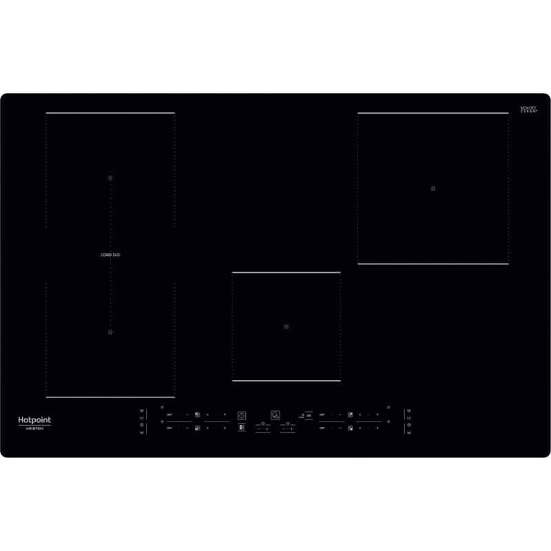 Hotpoint HB 0577B NE Noir Intégré (placement) 77 cm Plaque avec zone à induction 4 zone(s)