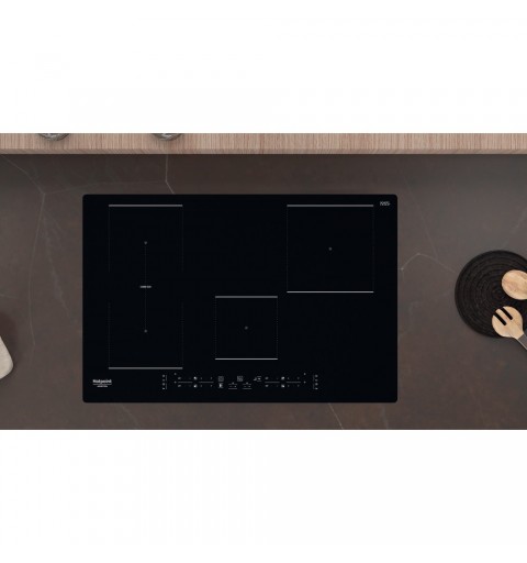 Hotpoint HB 0577B NE Noir Intégré (placement) 77 cm Plaque avec zone à induction 4 zone(s)
