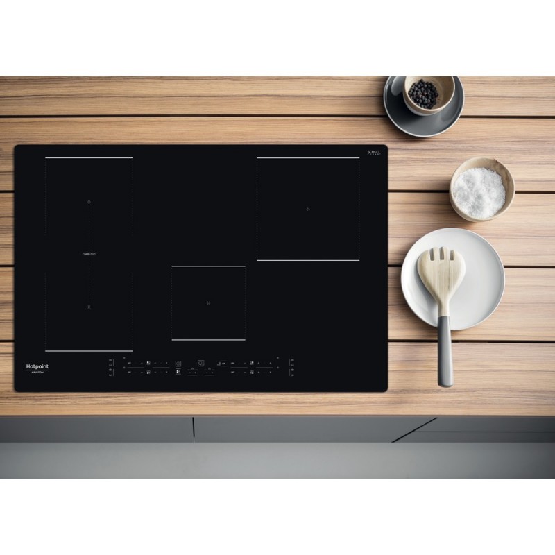 Hotpoint HB 0577B NE Noir Intégré (placement) 77 cm Plaque avec zone à induction 4 zone(s)