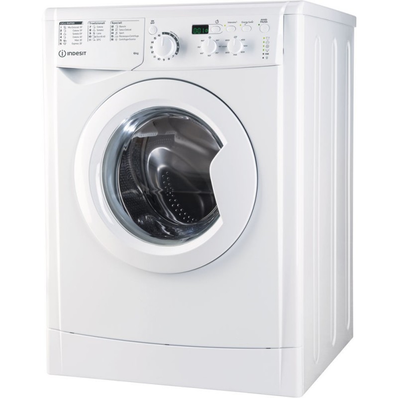 Indesit EWSD 61251 W IT N machine à laver Charge avant 6 kg 1200 tr min F Blanc