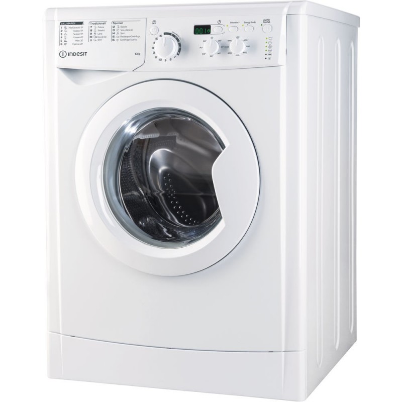 Indesit EWSD 61251 W IT N Waschmaschine Frontlader 6 kg 1200 RPM F Weiß