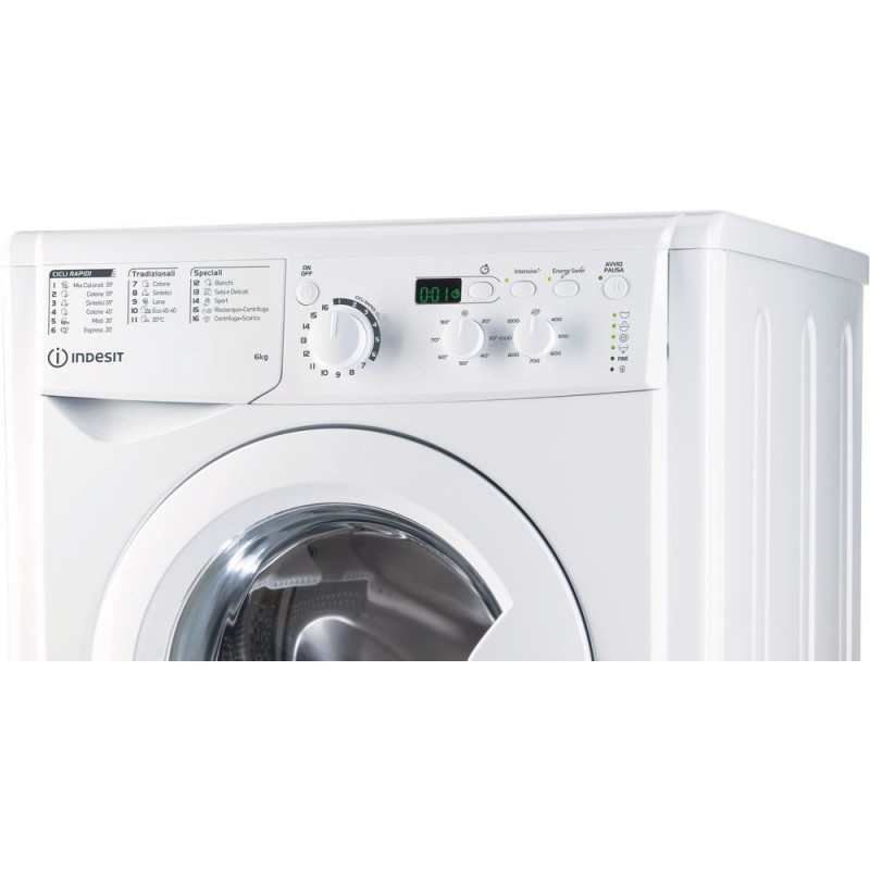 Indesit EWSD 61251 W IT N Waschmaschine Frontlader 6 kg 1200 RPM F Weiß