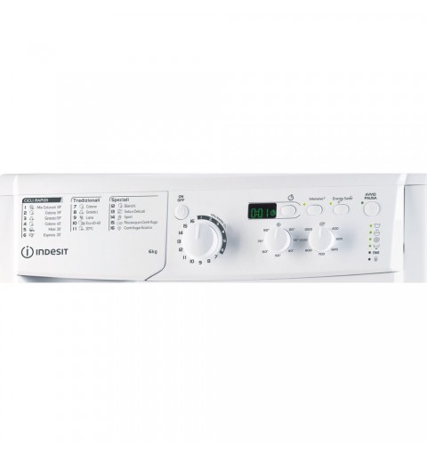 Indesit EWSD 61251 W IT N lavadora Carga frontal 6 kg 1200 RPM F Blanco