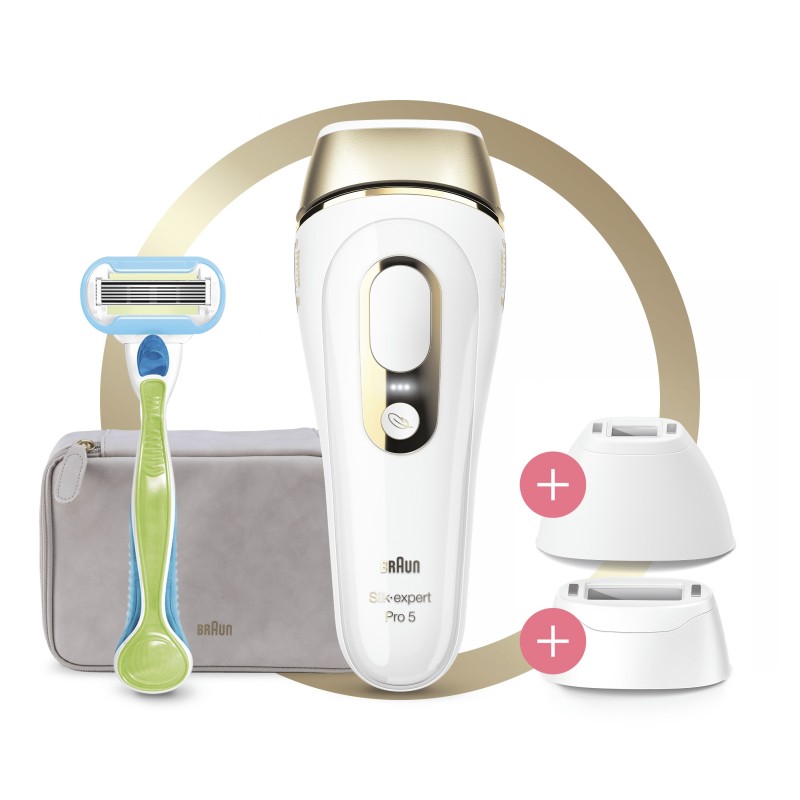 Braun Silk-expert Pro 5 PL5223 Intense pulsed light (IPL) White, Gold