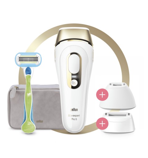 Braun Silk-expert Pro 5 PL5223 Intense pulsed light (IPL) White, Gold