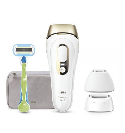 Braun Silk-expert Pro 5 PL5223 Intense pulsed light (IPL) White, Gold