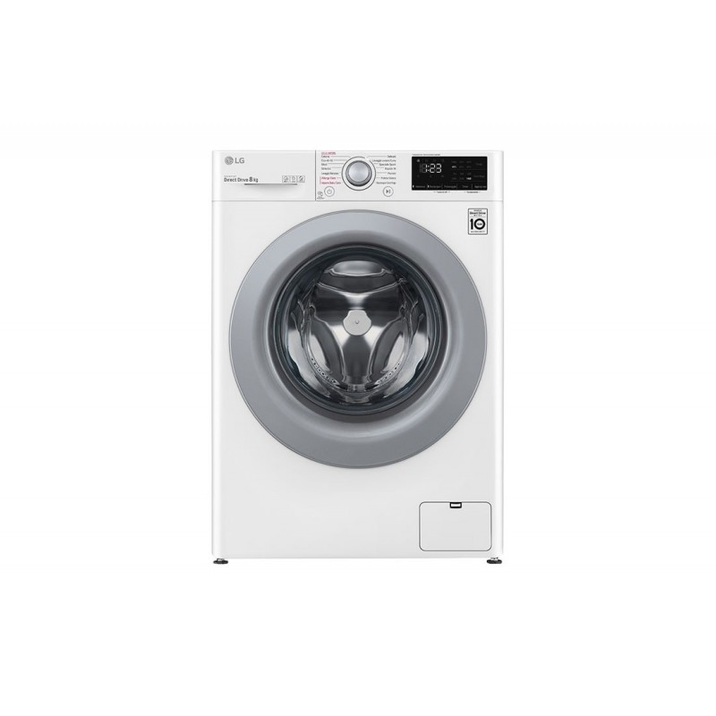 LG F4WV308S4B lavatrice Caricamento frontale 8 kg 1400 Giri min B Bianco